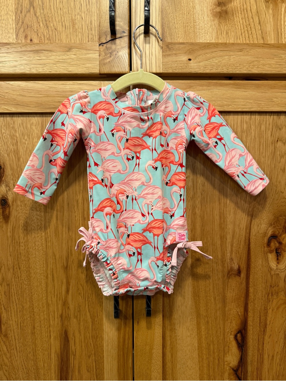 Ruffle butts Flamingo Long Sleeve One Piece Rash Guard